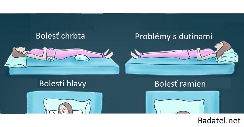 Aká je správna spánková poloha pri týchto 9 zdravotných problémoch