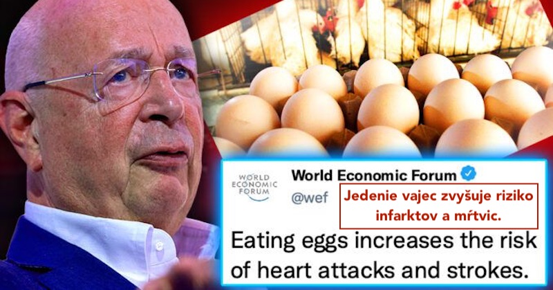 WEF sľubuje zákaz „nebezpečných“ vajec po vedeckom zistení, že ich konzumácia lieči covid