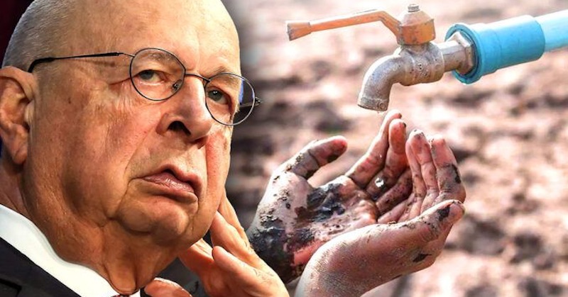 „Voda nie je ľudské právo“: WEF nariadilo vládam, aby začali dodávať domácnostiam vodu na prídel