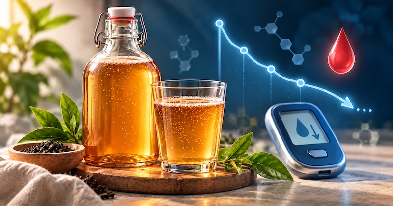 Kombucha napriek svojmu obsahu cukru dokázala v štúdii výrazne znížiť glykémiu u ľudí s cukrovkou
