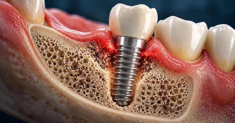 Vedci zistili, že zubné implantáty majú skryté riziko: U 1 z 5 pacientov vzniká zápal, ktorý ničí kosť
